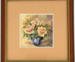 MISSLEN (Xxème) "Bouquet de roses", aqua