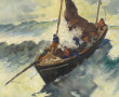 Jean DARIGNAN (Xxème) "Bateaux de pêche 