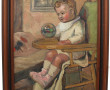 Ecole Française Xxème "Enfant au jouet",