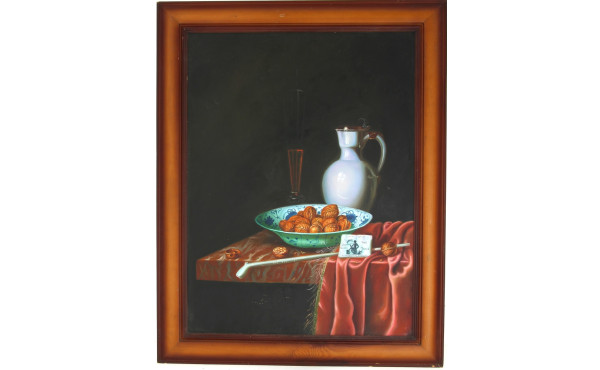Ecole Xxème "Nature morte aux noix", hui