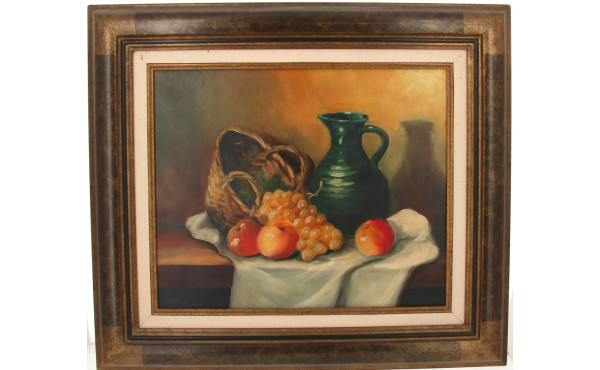 LEROUX (Xxème) "Nature morte aux fruits 