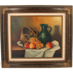LEROUX (Xxème) "Nature morte aux fruits 