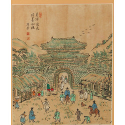 Ecole Asiatique Xxème "Village animé prè
