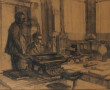 Amédée MUSELIER (1877-1949) "Dans la sal
