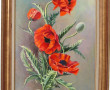 DUQUESNE-BONTE (Xxème) "Pavots", huile s