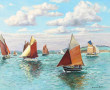 DUQUESNE-BONTE (Xxème) "Marine, voiles e
