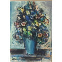 Mario SIGNORI (1929) "Bouquet de fleurs"
