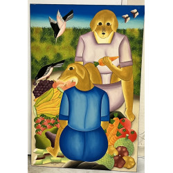 Audes SAUL (1949) Ecole Haïtienne Xxème 