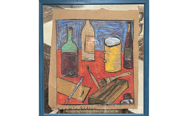 Roberto CEDRON (1947) "Nature morte aux 