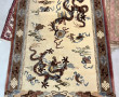 CHINE - Tapis en laine à fond beige, 183
