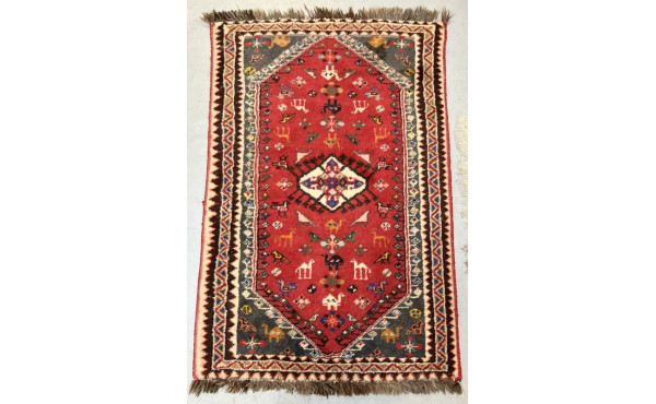 Tapis GACHGAI en laine points noués à do