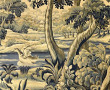 Grande tenture dite "Verdure" en laine à