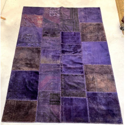 Original tapis en laine dans les tons de