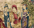 Petite tenture à décor d'une Vierge à l'