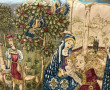 Petite tenture à décor d'une Vierge à l'