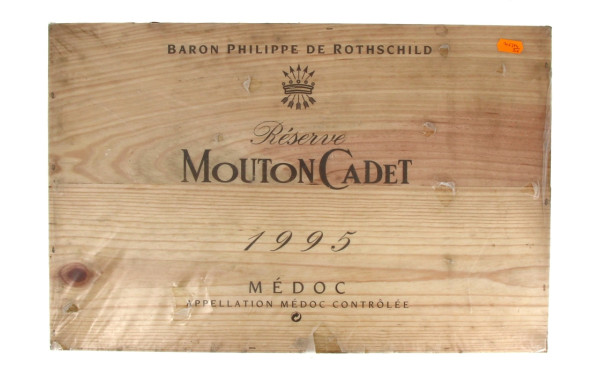 1 CB 6 bouteilles MOUTON CADET 1995 Baro