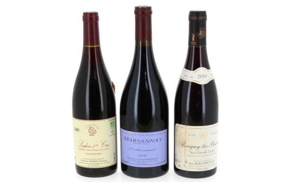 Lot de 3 bouteilles: - 1 B LADOIX 1er c