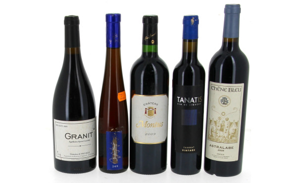 Lot de 5 bouteilles: 1 B vin d'Ajaccio 2
