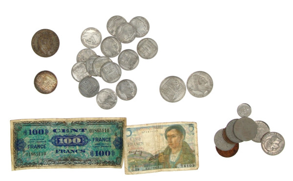 Lot de monnaies argent comprenant 15 p. 