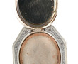 Poudrier asiatique en argent, poids brut