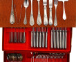 Ménagère en métal argenté décor rocaille
