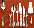Ménagère en métal argenté décor rocaille