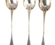 Trois petites cuillères en argent, poinç