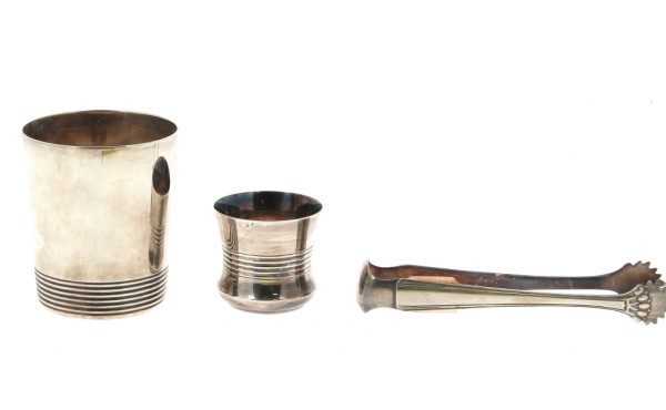 CHRISTOFLE - Timbale en métal argenté : 