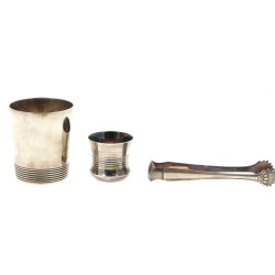 CHRISTOFLE - Timbale en métal argenté : 
