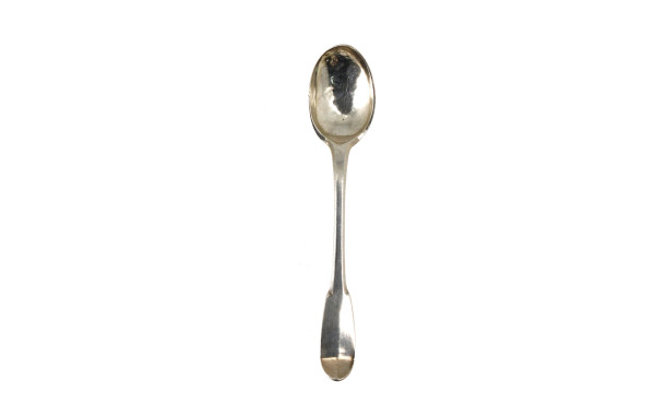 Petite cuillère XVIIIème en argent, poin