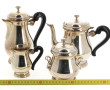Service thé café en métal argenté anglai