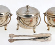 CHRISTOFLE - Trois petits pots couverts 