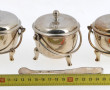 CHRISTOFLE - Trois petits pots couverts 