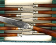 12 couteaux de table anciens, manches co