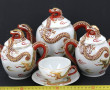 Service à thé en porcelaine Satsuma comp