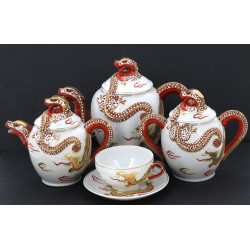 Service à thé en porcelaine Satsuma comp