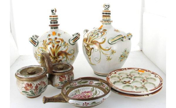 KERALUC Décor G 6 - Paire de vinaigriers