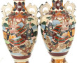 JAPON - Paire de grands vases en céramiq