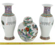 CHINE Xxème - Pot à gingembre et paire d
