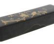 Coffret de forme allongée en laque noir 