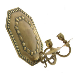 Applique en laiton à deux bras de lumièr