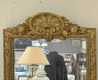 Haut miroir étroit en bois sculpté et do