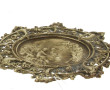 Coupe en laiton ou bronze doré, à décor 