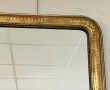Miroir XIXème en bois et stuc doré, H 90