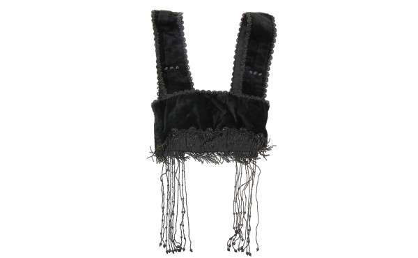Elément de costume en velours noir riche