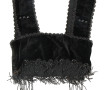 Elément de costume en velours noir riche