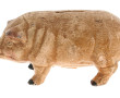 Tire-lire cochon en fonte ancienne, H 7,