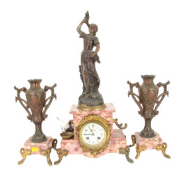 Garniture de cheminée en métal compositi