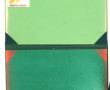 Nécessaire de bureau en cuir vert frappé
