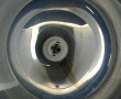 Suspension boule style années 70 en verr